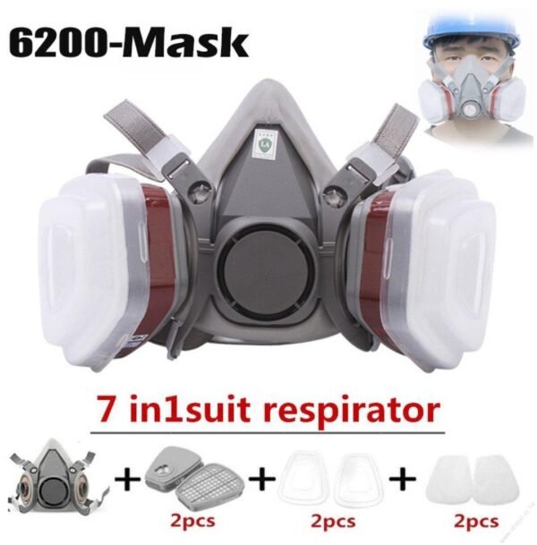 3M Half Face Mask Respirator 6200 - Image 5