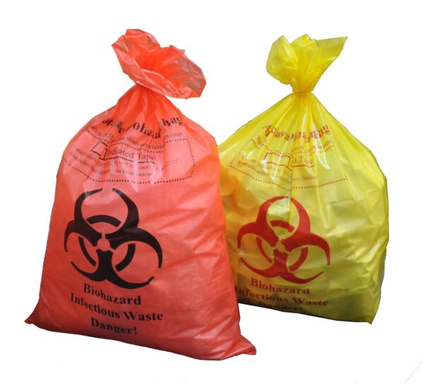 Bio Hazard Waste Disposal Bags 30x36inch Black 50pcs - Large
