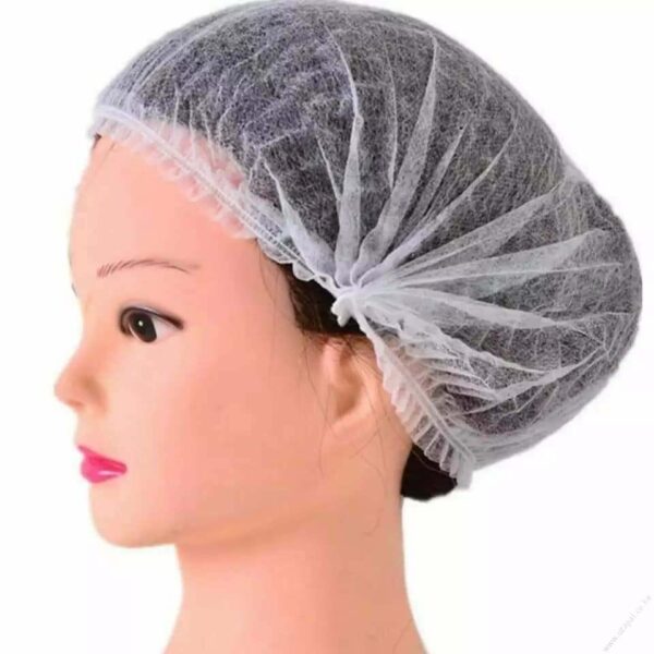 White Hair Nets (Headnets) - 100pcs - Image 3