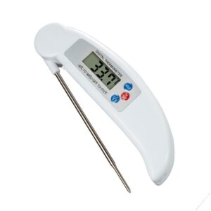 Digital Thermometer Curved White