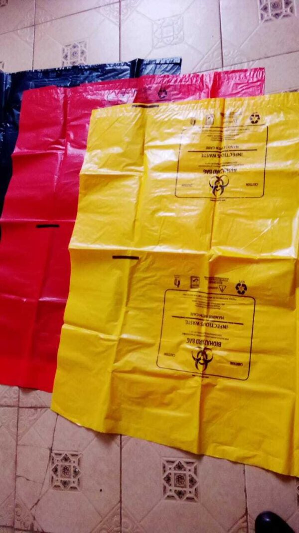 Bio Hazard Waste Disposal Bags 24x36inch Red 50pcs - Medium