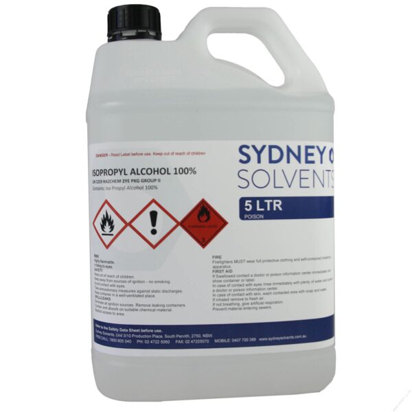 IsoPropyl Alcohol - IPA Isopropanol 99.9% 5 Litre back