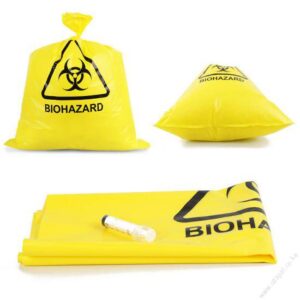 Bio Hazard Waste Disposal Bags 30x36inch Yellow 50pcs - Large