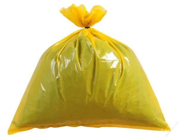 Bio Hazard Waste Disposal Bags 36x50inch Yellow 50pcs - Extra Extra Large